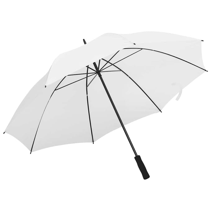 vidaXL - Paraplu - 130 - cm - wit