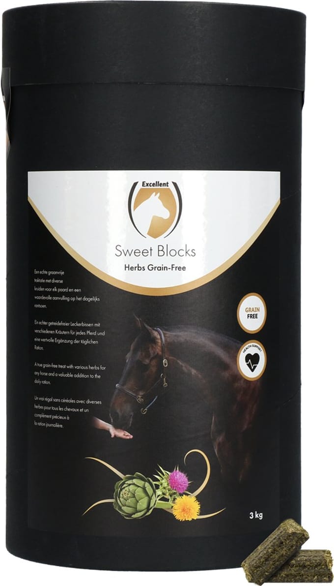 Excellent Horse Sweet Blocks Grain-Free - Kruiden - 3 kg