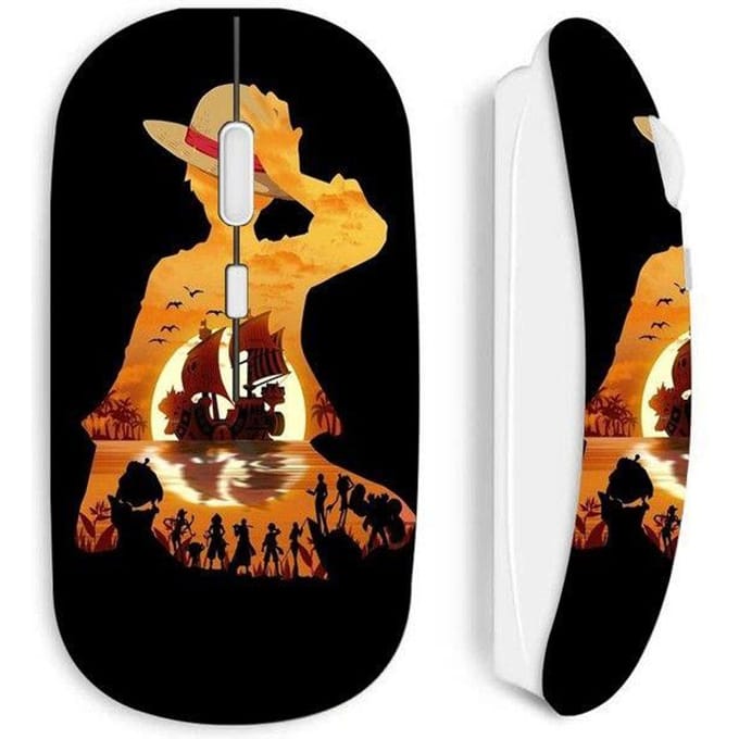 Draadloze muis - MANIACASE - One Piece Luffy - Wit - 70g - Optisch