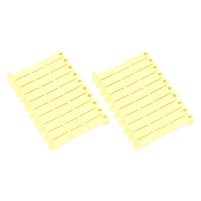 20 STUKS Oormerk Levendige Kleur Eenvoudige Identificatie Vee Oormerk voor Rundvee Schapen Varken beige