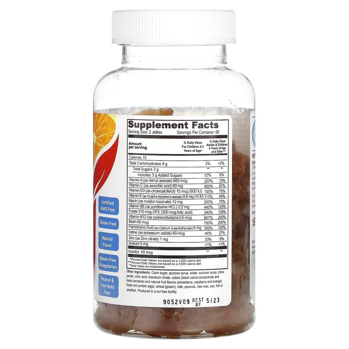 Doctor's Finest, Multivitamine voor Kinderen, Fruitmix, 120 Pectine Gummies