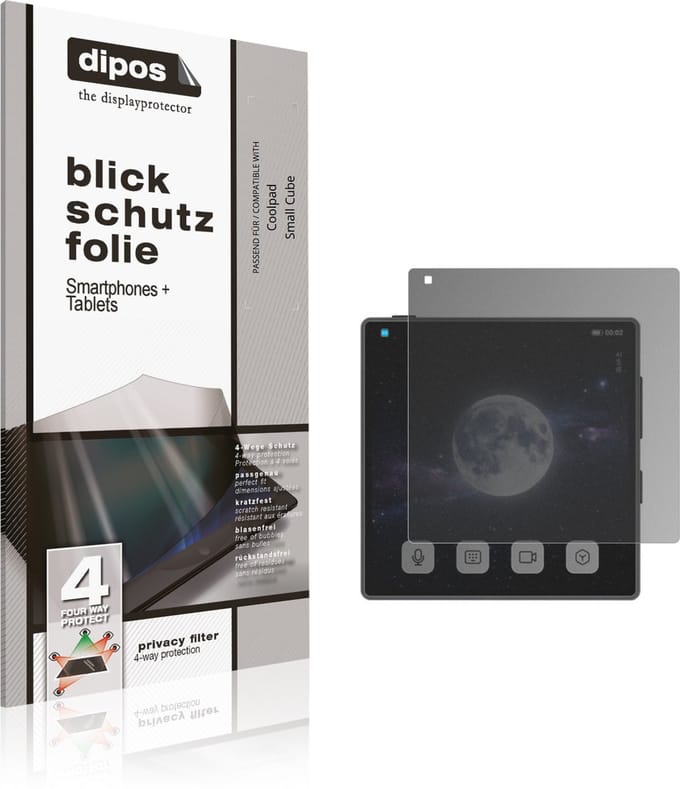 dipos – Matte Privacy Screenprotector geschikt voor Coolpad Small Cube | Anti-Spy Beschermfolie
