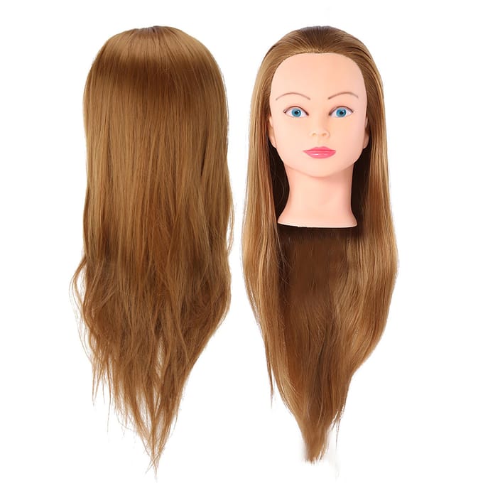Kapsalon Styling Oefenhoofd Mannequin Kappers Oefenhoofd Pruik Oefengereedschap brown