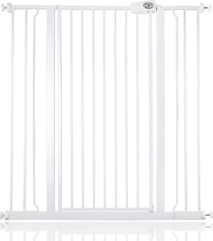 Bettacare Extra Hoog Metaal Veiligheidshek, 101.8cm - 109.4cm, Wit