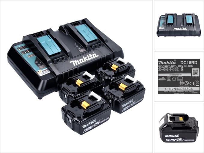 Makita DC18RD battery charger - with battery - 4 - Li-Ion