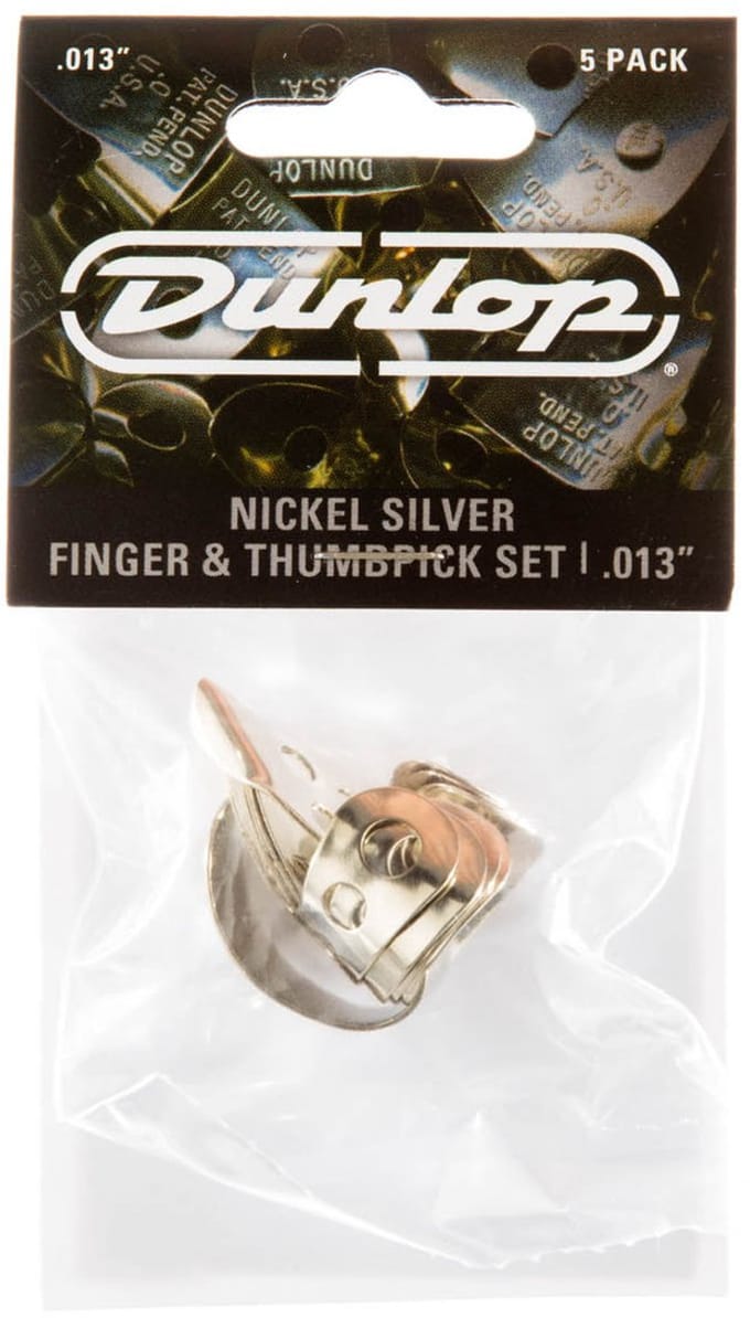 Jim Dunlop 33P - Fingerpick - Nikkel - 0,013 in - Player's Pack 5 Stuks