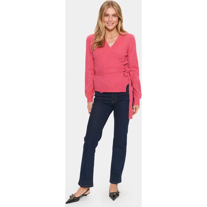 Saint Tropez LarnaSZ Wrap Cardigan Dames Trui - Maat L