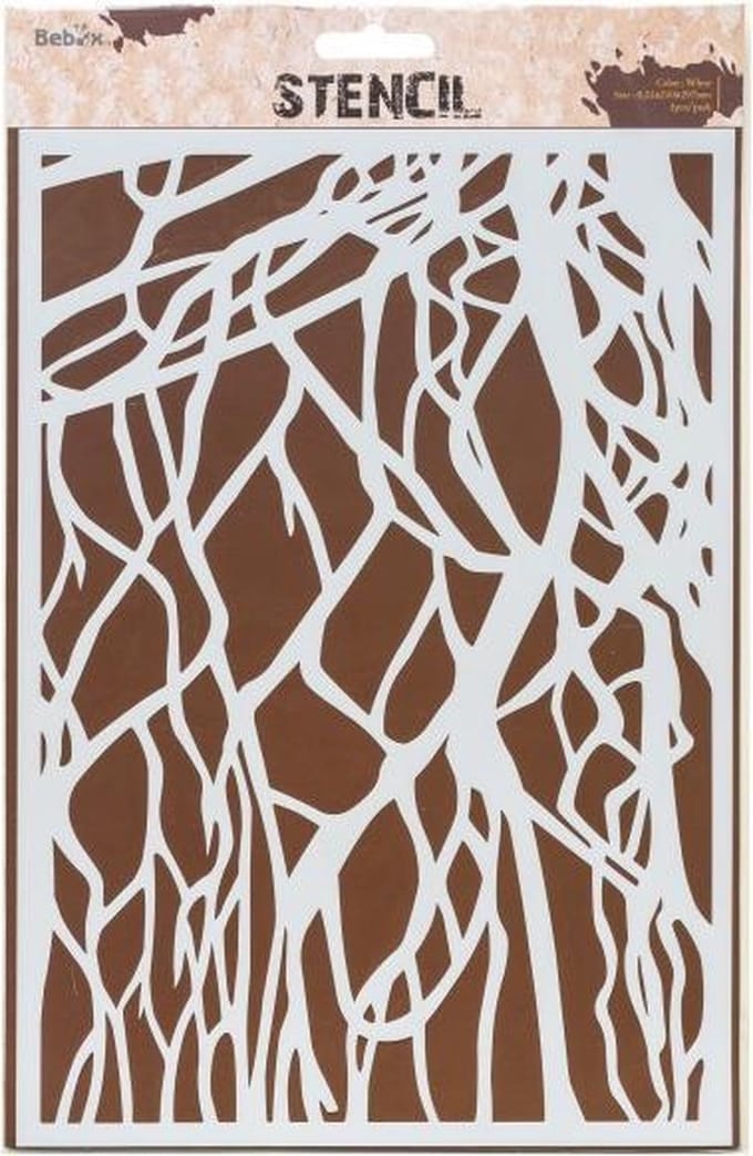 Sjabloon - Hobbysjabloon patronen - Achtergrond sjablonen - Wortels - 21x29,7cm - A4 - AMI
