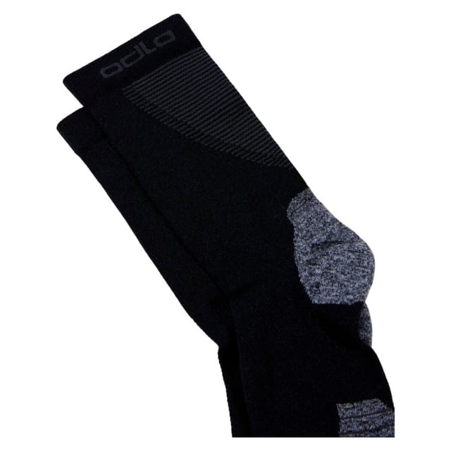 Odlo Socks Crew Ceramicool Unisex Sportsokken - Black - Maat 45-47