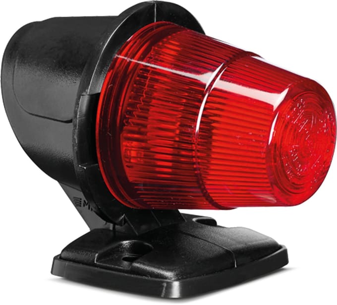 Toplamp - SIM - 3122 - 2.6 - 6.5cm - Old School - Rood - 12V-24V