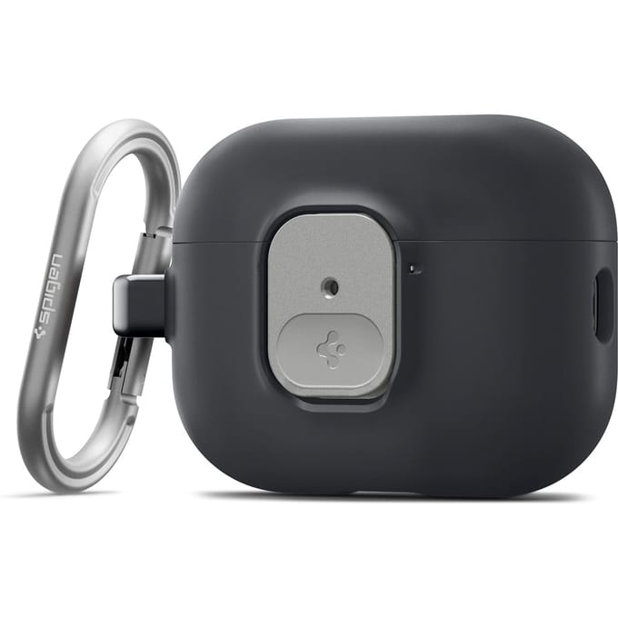 Spigen Hoesje Geschikt voor AirPods Pro 3 - Nano Pop Case met Karabijnhaak Zwart