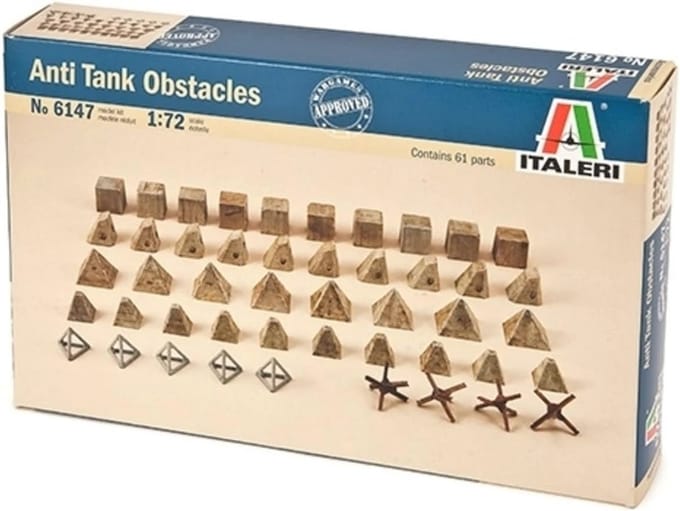 1:72 Pantserafweer Obstakels voor Diorama's