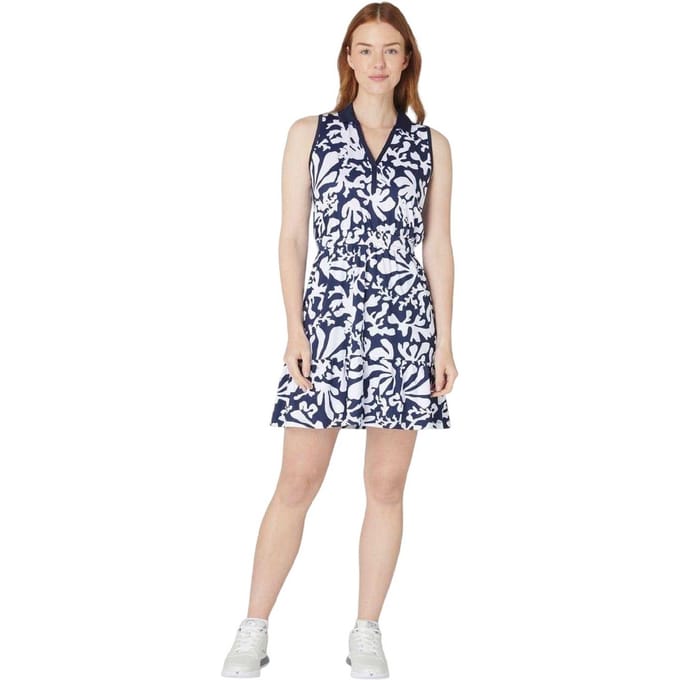 Callaway Damesjurk met abstracte bloemenprint, normale pasvorm, mini-model (Peacoat)