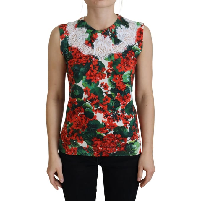 Bloemendruppel Mouwloze Top Tsh8079