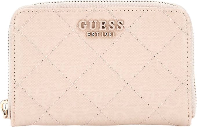 GUESS Portemonnee Laurel SLG Medium Zip Around Wallet Sand Roze