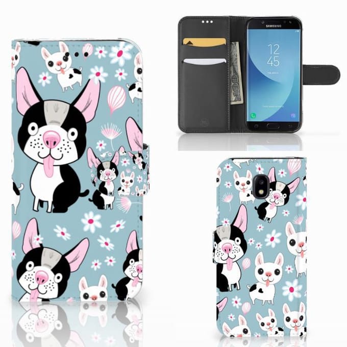 voor Samsung Galaxy A30 Telefoonhoesje met Pasjes Hondjes