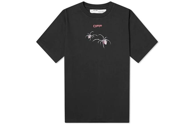 OFF WHITE Oversized Pasvorm Arachno Pijlen T-shirt OMAA038S201850011024 S gray