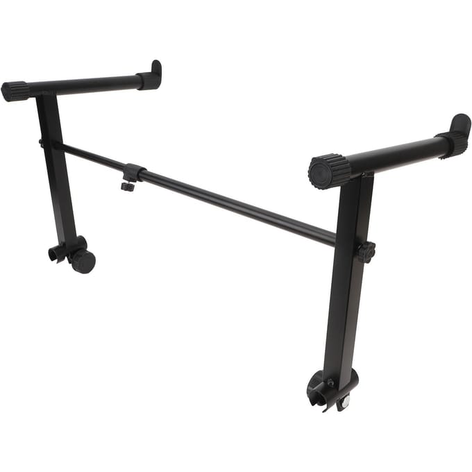 Toetsenbordstandaard Verlengadapter L-vormig Elektronisch Piano Toetsenbordrek 2-laags Verhoger 42?75 cm breedte black