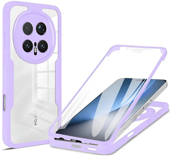 Hoesje geschikt voor HONOR Magic8 Pro - Techsuit ColorVerse 360 Case met Screenprotector - Paars