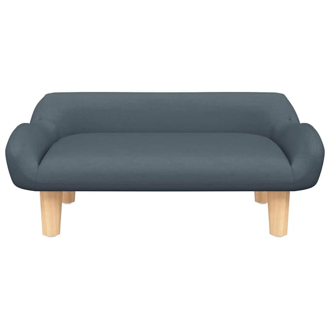 vidaXL Kinderbank 70x40x24 cm stof donkergrijs