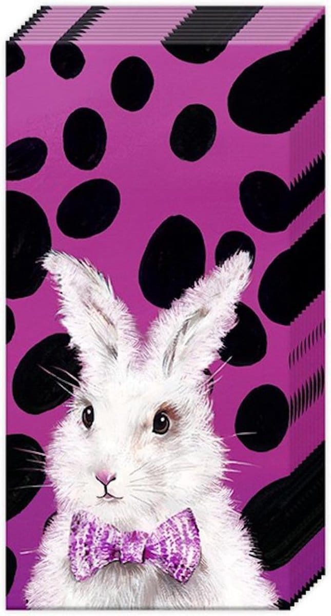 Zakdoeken Bad hair bunny - IHR - 21x21 cm