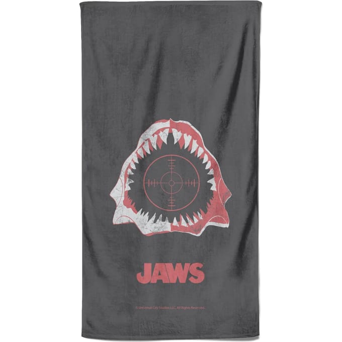 Jaws Print Beach Towel