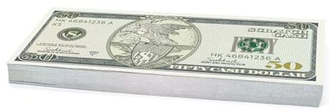 Scratch Cash 100x $50 Speelgeld