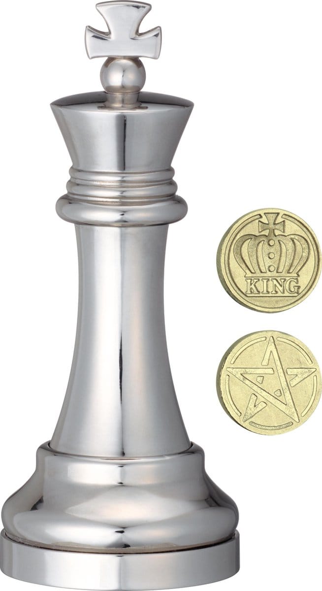 Koning Zilver - Schaakstuk - Cast breinbreker