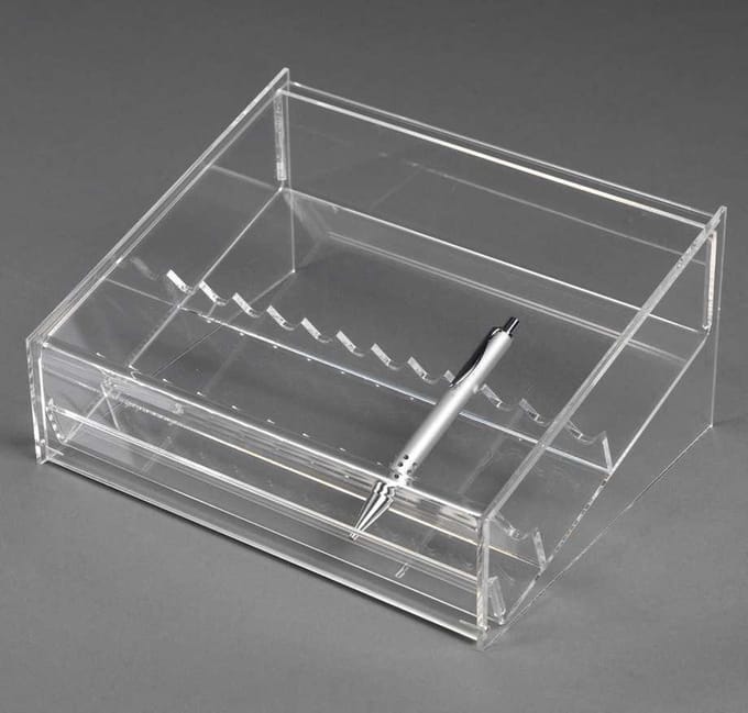 Plexi pennen display - 12 stuks