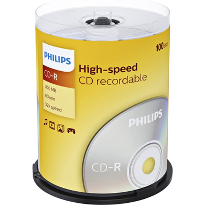 Philips - Philips CD-r 52x 700mb 100cake - 30 Dagen Niet Goed Geld Terug