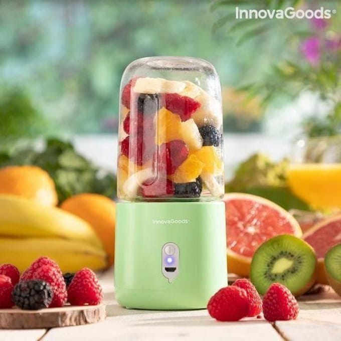 Oplaadbare Draagbare Blender - Innovagoods - Blendyr - 250 ml - 22000 omw/min - Groen