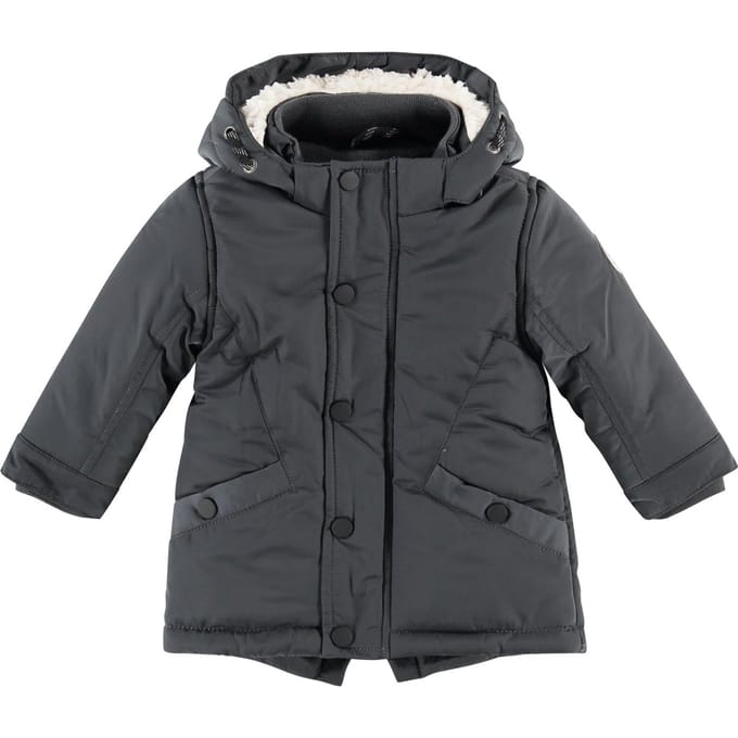 Babyface Parka Jongens Jas - Dark Grey - Maat 104