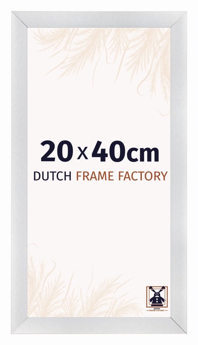 Fotolijst 20x40 cm - MDF - Zilver Mat - Praag