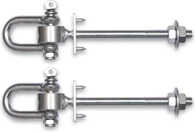 BOOST2 Schommelhaak 140 mm met Gelagerde Harpsluiting balk 9-12 CM (2 stuks)