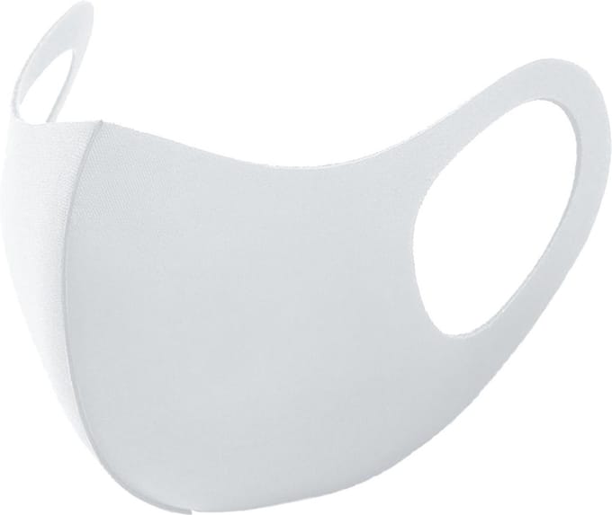 Wasbaar Mondkapje Wit Wasbaar Mondmasker Elastisch Mondkapjes