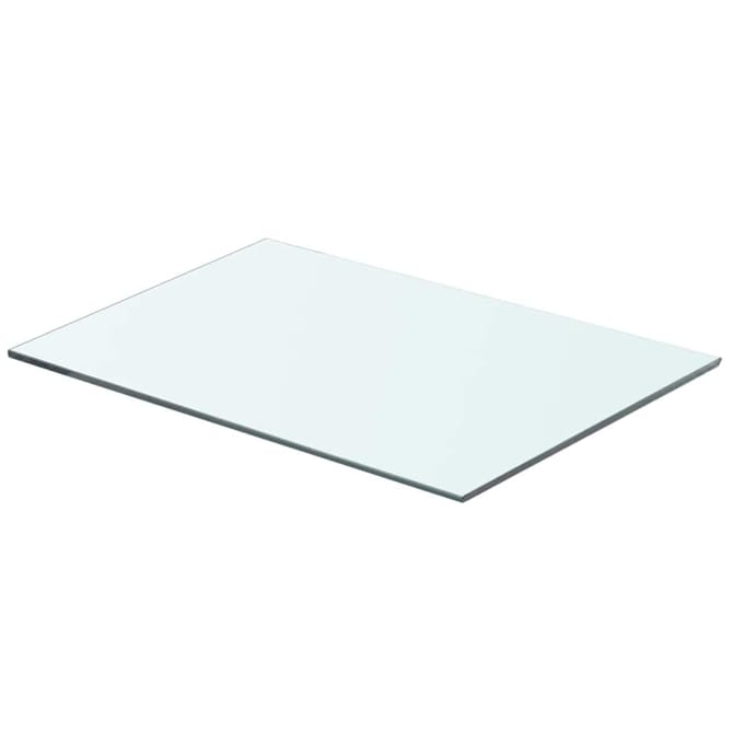 vidaXL - Wandschap - transparant - 50x30 - cm - glas