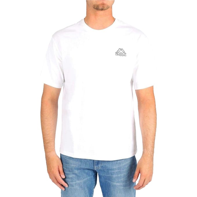 Kappa Katoenen heren-T-shirt (Wit)