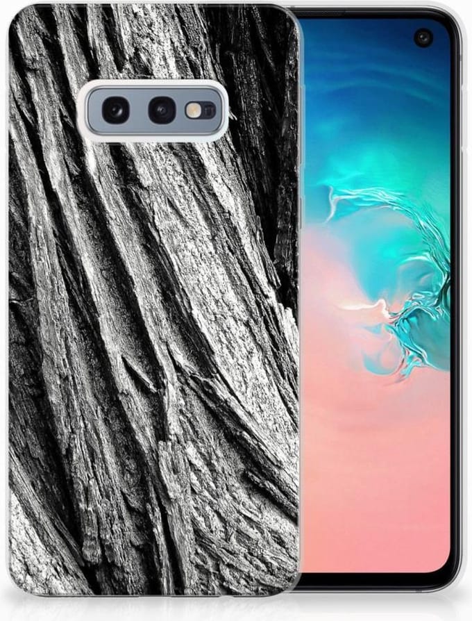 Bumper Hoesje Samsung Galaxy S10e Boomschors Grijs