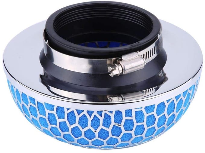 Allecto - Luchtfilter - Auto-inlaatfilter - Verbeterde gasrespons - Rood - High Flow - Universeel - Geschikt voor voertuigen met beperkte ruimte - ...