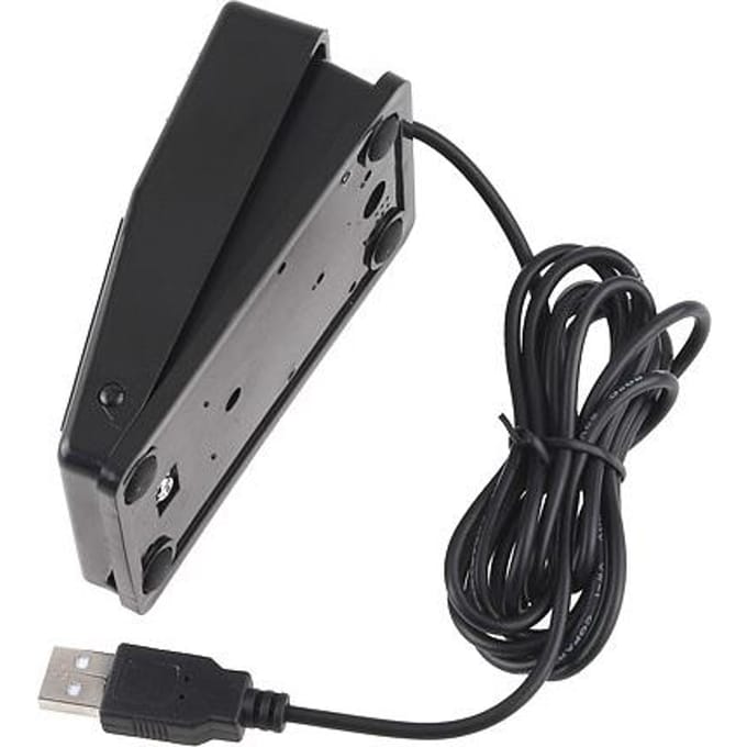 Pédale de commutateur d'action de clavier de commande au pied de jeu USB HID gray