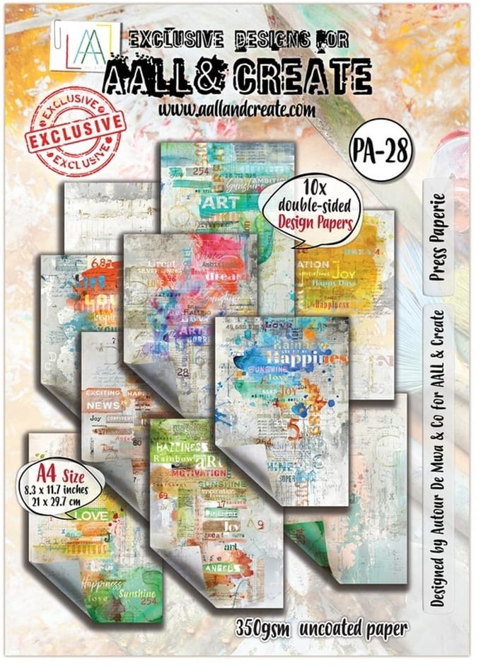 Aall & Create Design Paper A4 - Press Paperie