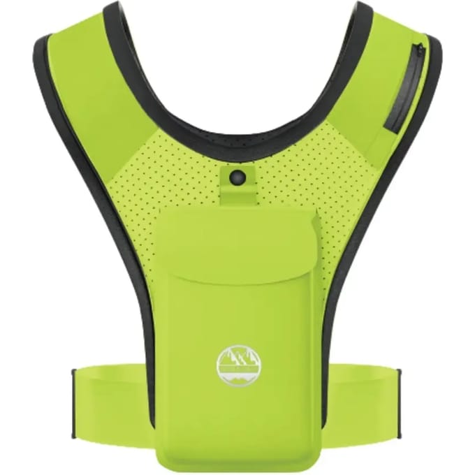 Six Peaks - hardloopvest met telefoonhouder - Fluoriserend geel - Running Vest