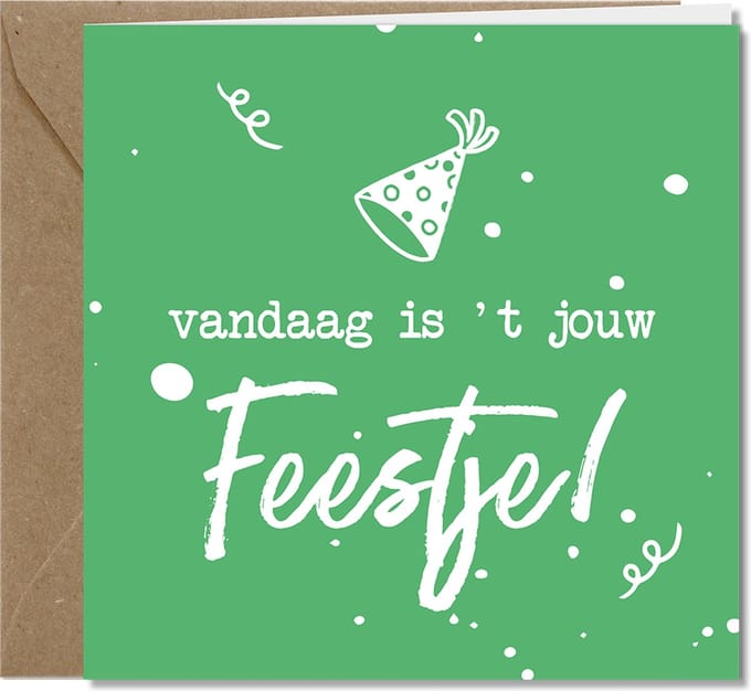 Tallies Cards - Feestje - Color & White wenskaarten
