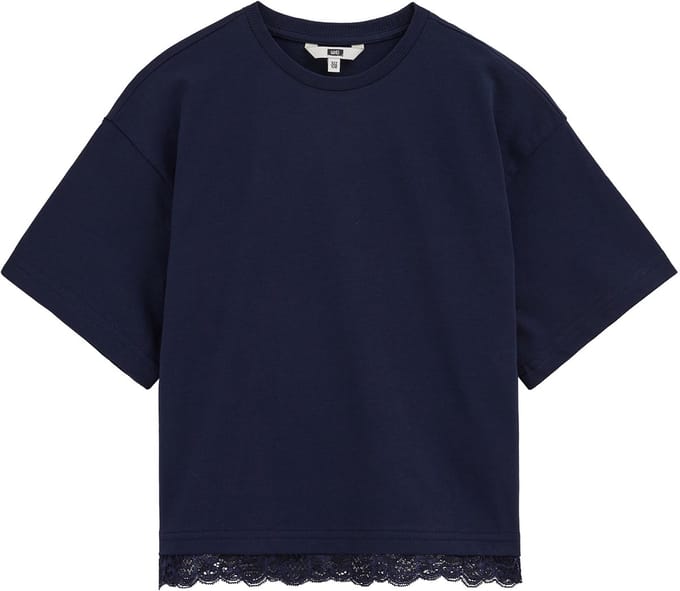 WE Fashion Meisjes T-shirt met kant