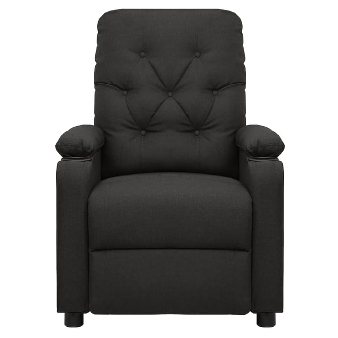 vidaXL - Massagestoel - elektrisch - stof - zwart