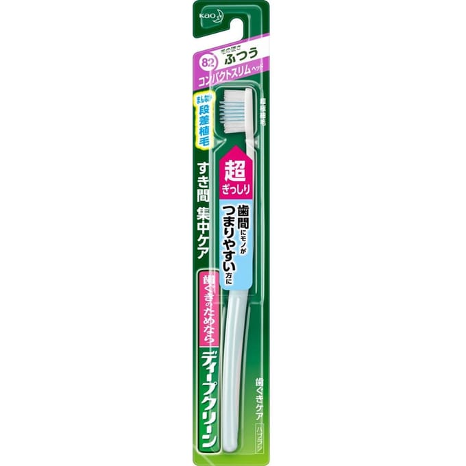 Kao - Deep Clean Compact Slim Toothbrush 1 pc - Random Color - Normal