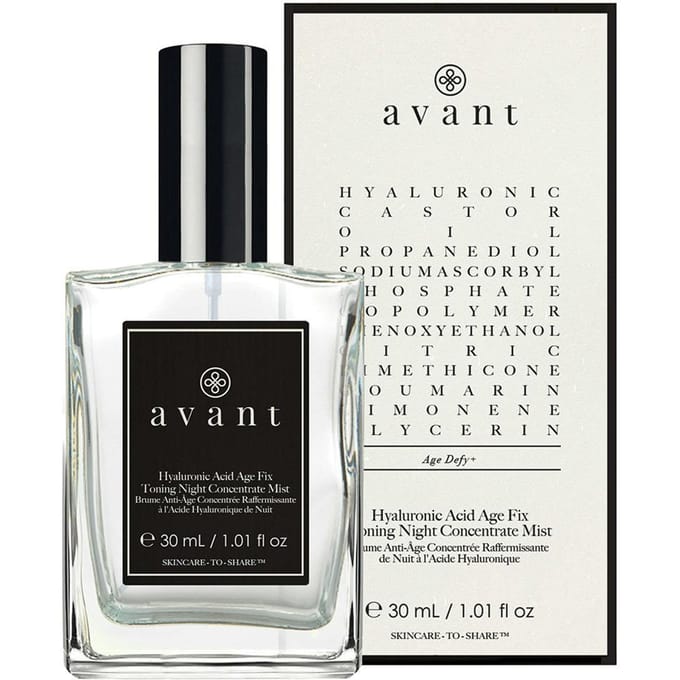 Avant Age Defy+ Hyaluronic Acid Age Fix Toning Night Concentrate Mist Spray