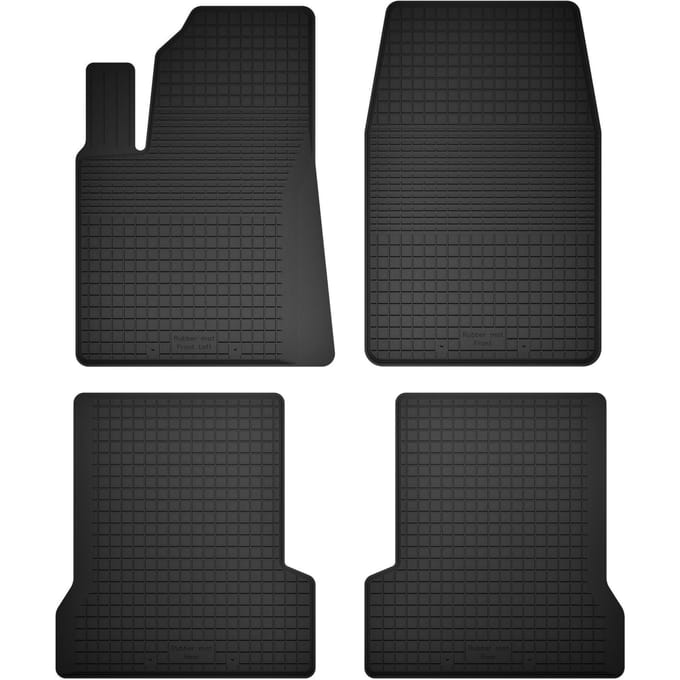 Wielganizator BasicProtect Serie - Rubber Automatten - Compatibele met Ford Fusion Hatchback (2002-2005) - Set van 4