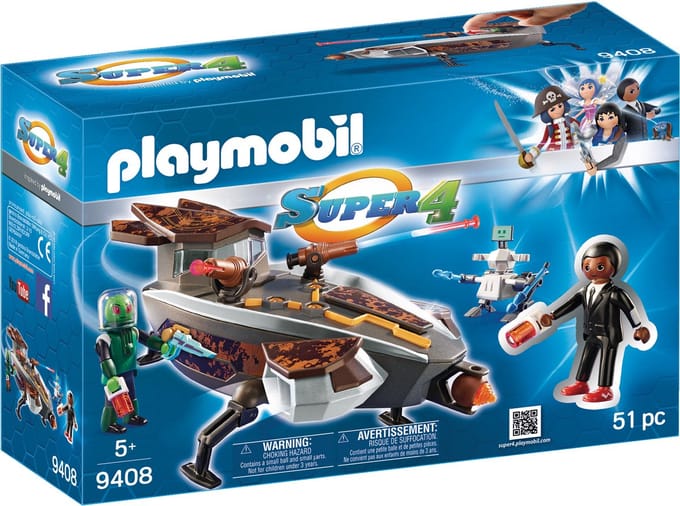 PLAYMOBIL Sykronian ruimteschip met Gene - 9408