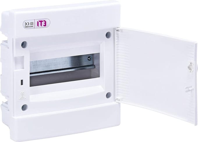 Zekeringkast Inbouw - Verdeler Behuizing - Thuisnetwerk Structuur - IP40 Stofdicht - Tot 8 Modules - Wit